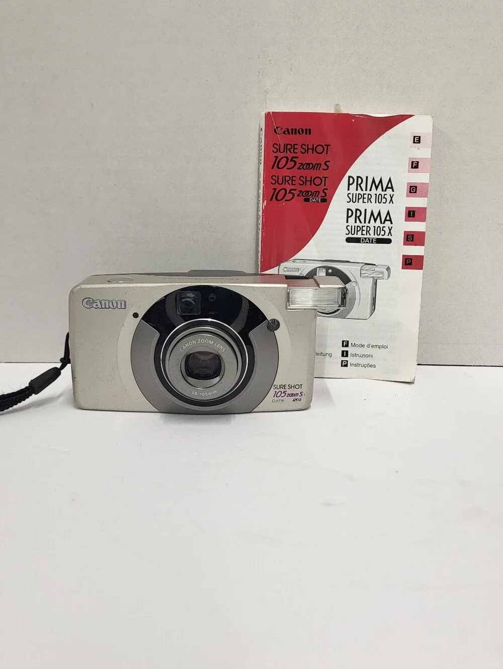 Canon Sure Shot 105 Zoom S Date 35mm Point & Shoot Film Camera Battery Tested